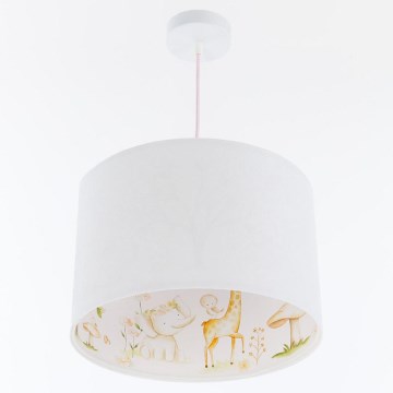 Kinder hanglamp aan een koord SWEET DREAMS 1xE27/60W/230V diameter 30 cm