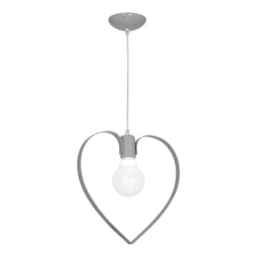 Kinderhanglamp AMORE 1xE27/60W/230V grijs