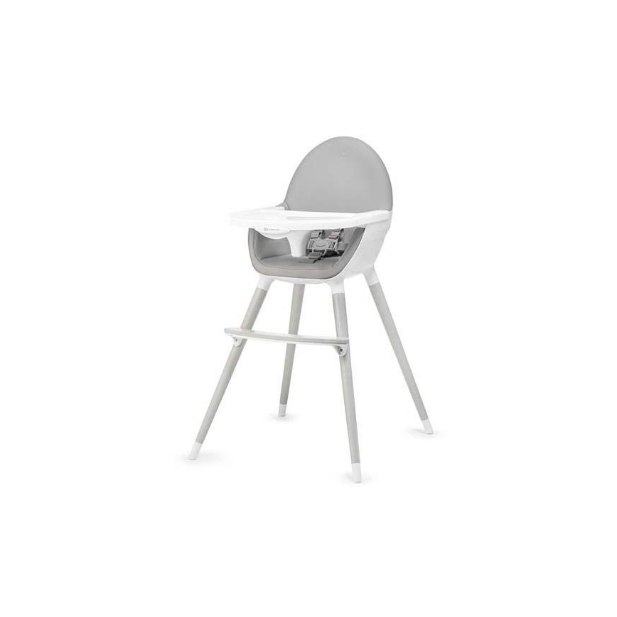 KINDERKRAFT - Chaise haute pour repas enfant FINI gris/blanc