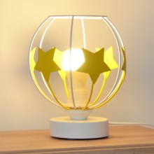 Kindertafel lamp STARS 1xE27/15W/230V geel/wit