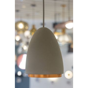 Hanglamp aan een koord CONCRETE 1xGU10/5W/230V grijs/koper