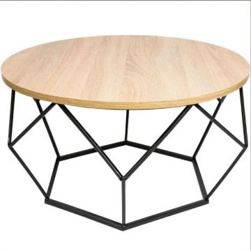 Koffie Tafel DIAMOND 40x70 cm zwart/beige