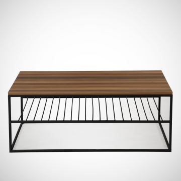 Koffie Tafel ETNA 43x95 cm bruin/zwart