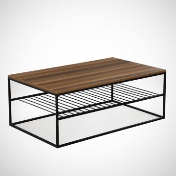 Koffie Tafel ETNA 43x95 cm bruin/zwart