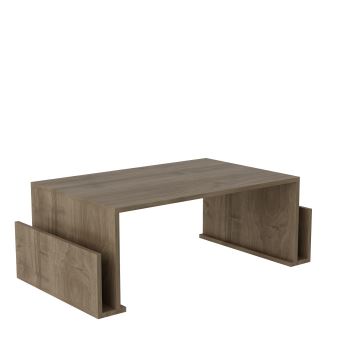 Koffie Tafel MAGAZIN 37x95 cm bruin