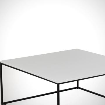 Koffie Tafel ROYAL 43x75 cm zwart/wit