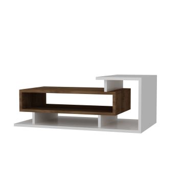 Koffie Tafel SPRING 24,8x90 cm bruin/wit