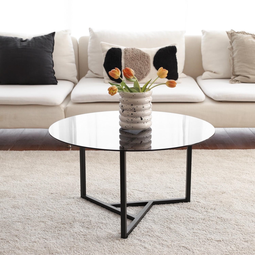 Koffie Tafel TRIO 42x75 cm zwart