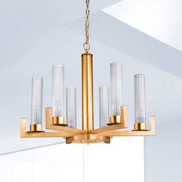 Kolarz 6009.80630 - Hanglamp aan een ketting RAGGIO 6xE14/25W/230V 24K goud