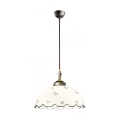 Kolarz 731.32.22 - Hanglamp met blauwe decoraties aan koord NONNA 1x E27 / 75W / 230V