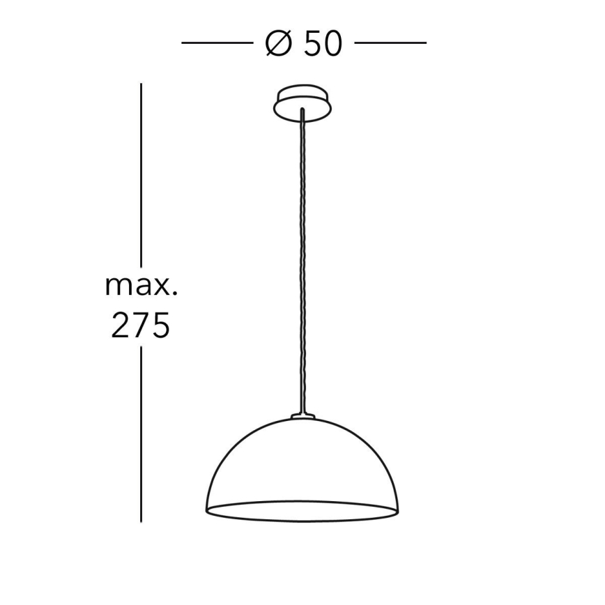 Kolarz A1339.31.Co.VinAu/50 - Hanglamp aan een koord CULT 1xE27/100W/230V diameter 50 cm goud