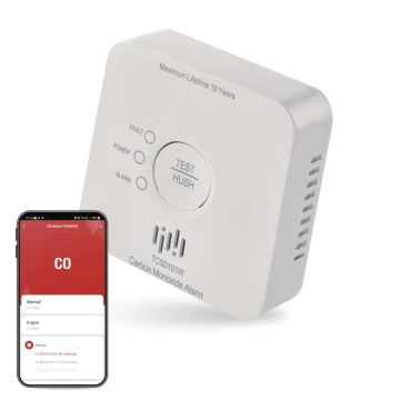 Koolmonoxidedetector GoSmart 2xAA Wi-Fi Tuya