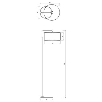 Lampadaire ATLANTA 1xE27/60W/230V