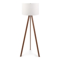 Lampadaire AYD 1xE27/60W/230V blanc/marron