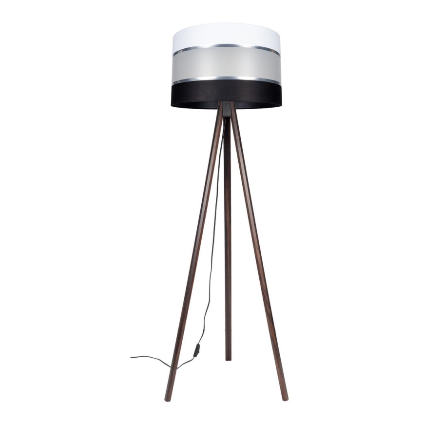 Lampadaire CORAL 1xE27/60W/230V wenge/noir/blanc/chrome