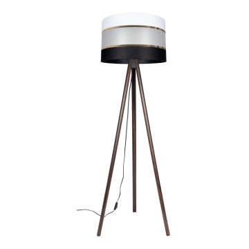 Lampadaire CORAL 1xE27/60W/230V wenge/noir/blanc/doré