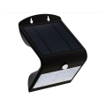 Lampadaire solaire LED avec détecteur LED/3W/3,7V 3000/4000K IP65 noir