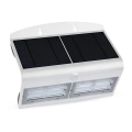 Lampadaire solaire LED avec détecteur LED/7W/3,7V 4000K IP65 blanc