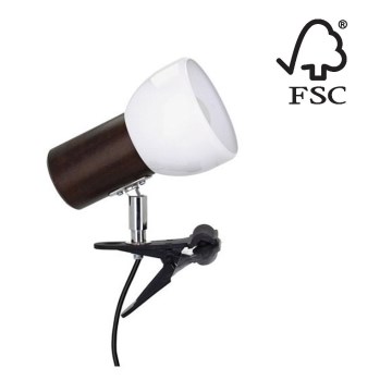 Lampe à pince SVENDA 1xE27/60W/230V hêtre - certifié FSC