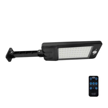 Lampe de rue solaire LED avec détecteur LED/7W/7,4V + télécommande