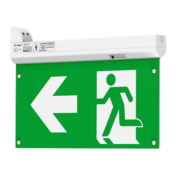 Lampe de secours LED EMERGENCY EXIT LED/2,5W/230V 4en1 6000K