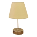 Lampe de table 1xE27/60W/230V beige/doré