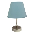 Lampe de table 1xE27/60W/230V bleu/chrome