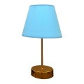 Lampe de table 1xE27/60W/230V bleu/cuivre