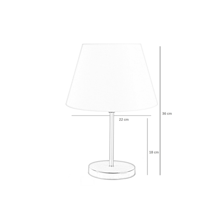 Lampe de table 1xE27/60W/230V noir