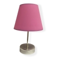 Lampe de table 1xE27/60W/230V rose/chrome