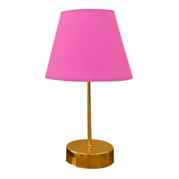 Lampe de table 1xE27/60W/230V rose/cuivre