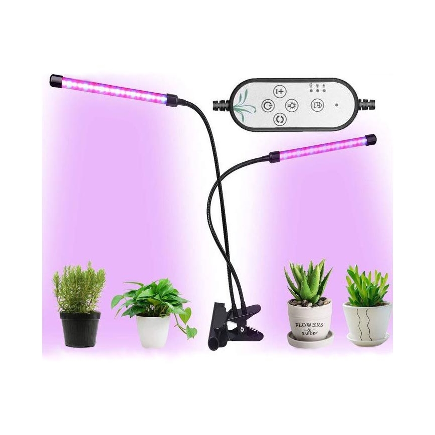 Lampe de table à intensité variable avec pince pour la culture de plantes LED/8W/5V