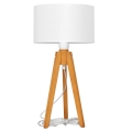 Lampe de table ALBA 1xE27/60W/230V blanc/chêne