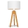 Lampe de table ALBA 1xE27/60W/230V blanc/doré/chêne