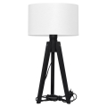 Lampe de table ALBA 1xE27/60W/230V blanc/pin