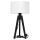 Lampe de table ALBA 1xE27/60W/230V blanc/pin