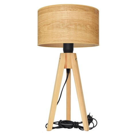 Lampe de table ALBA 1xE27/60W/230V marron/pin
