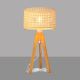 Lampe de table ALBA 1xE27/60W/230V rotin/chêne