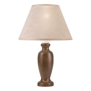 Lampe de table AMFORA 1xE27/60W/230V marron foncé/hêtre