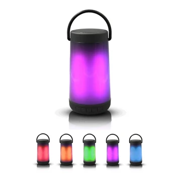 Lampe de table avec enceinte Bluetooth LED RGB 5W/3,7V 2000 mAh