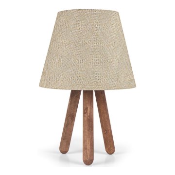 Lampe de table AYD 1xE27/60W/230V beige/marron