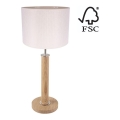 Lampe de table BENITA 1xE27/60W/230V 61 cm chêne – FSC certifié