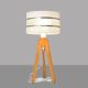 Lampe de table HELEN 1xE27/60W/230V blanc/chrome/chêne