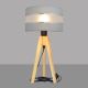 Lampe de table HELEN 1xE27/60W/230V gris/chrome/pin