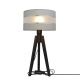Lampe de table HELEN 1xE27/60W/230V gris/chrome/pin