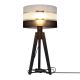 Lampe de table HELEN 1xE27/60W/230V gris/noir/doré/pin