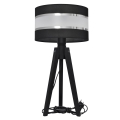 Lampe de table HELEN 1xE27/60W/230V noir/chrome/pin