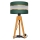 Lampe de table HELEN 1xE27/60W/230V vert/doré/chêne