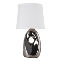 Lampe de table HIERRO 1xE27/60W/230V blanc/chrome brillant