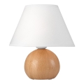 Lampe de table JUTA 1xE27/60W/230V chêne/blanche